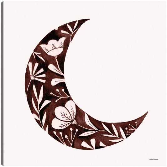 Silueta floral de la luna - Rachel Nieman