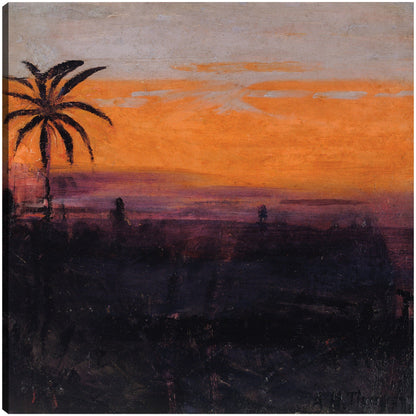 El cielo simulado por flamencos rojos, estudio para libro que oculta la coloración en el reino animal (ca. 1905-1909) - Abbott Handerson Thayer
