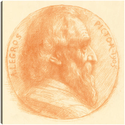 Autorretrato, Medallón, No.2, placa 11 - Alphonse Mucha