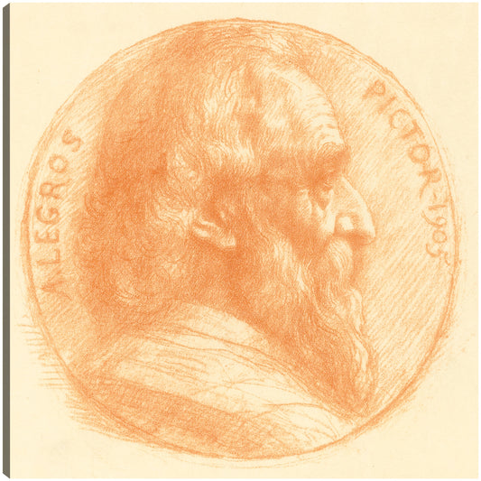 Autorretrato, Medallón, No.2, placa 11 - Alphonse Mucha