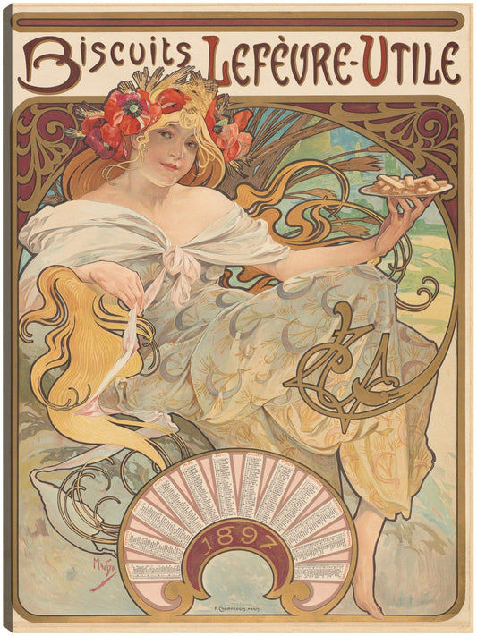 Galletas Lefèvre-Utile - Alphonse Mucha