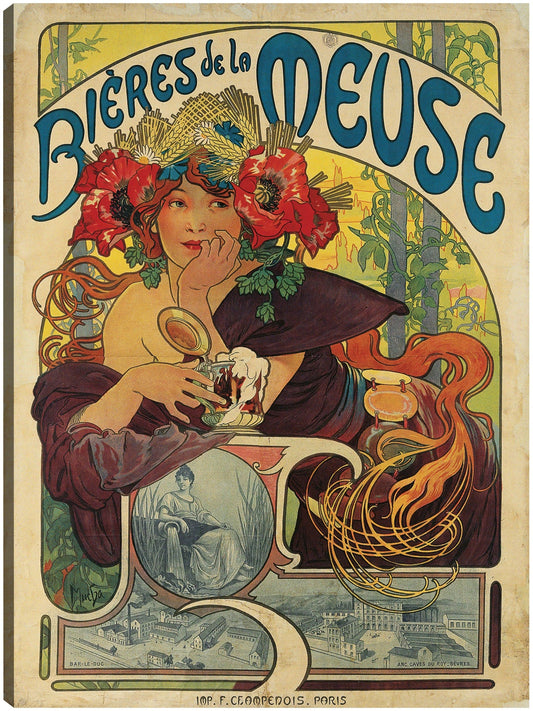 Cervezas de la Meuse (1897) - Alphonse Mucha