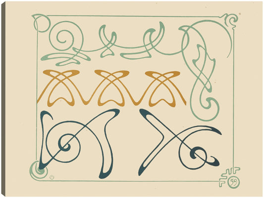 Diseño abstracto basado en arabescos (1900) - Alphonse Mucha