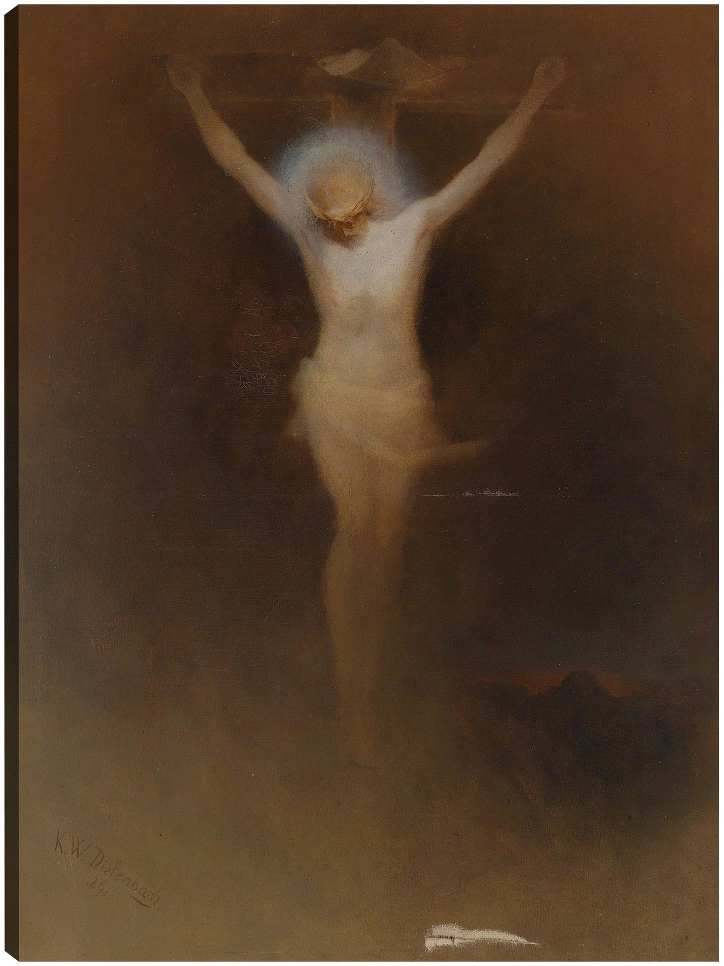 Cristo en la cruz (1891) - Karl Wilhelm Diefenbach
