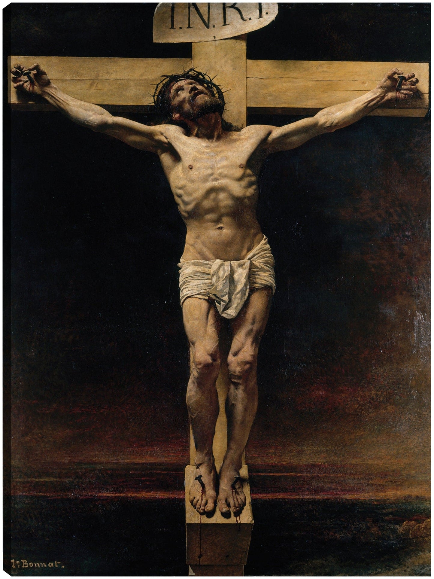 El Cristo en la cruz (1874) - Léon Bonnat