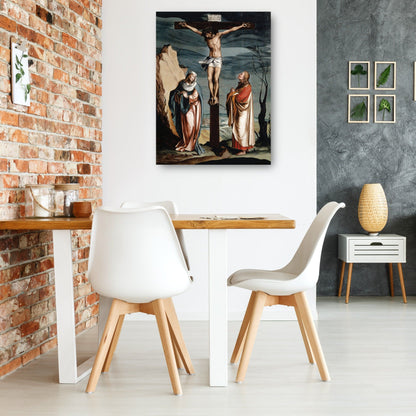 Cristo en la Cruz entre la Virgen y San Juan (1560) - Jacob Clauser Workshop