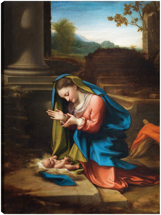 Adoración del Niño Jesús (1518-1520) - Correggio