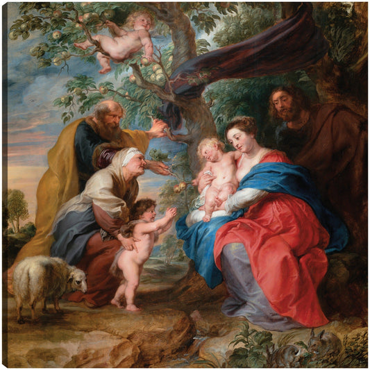 La Sagrada Familia bajo un manzano (c. 1632) - Peter Paul Rubens
