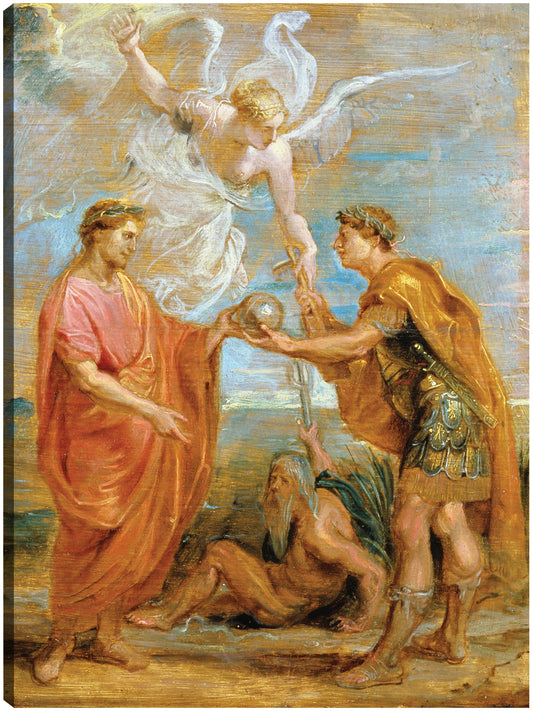 Constancio nombra a Constantino como su sucesor (1622) - Peter Paul Rubens
