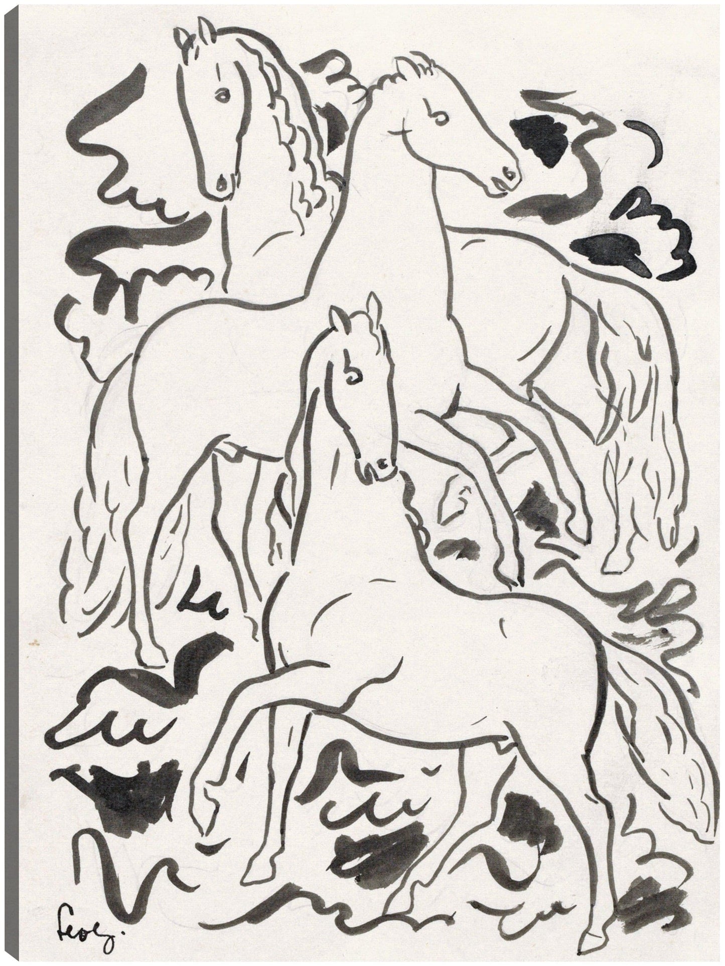 Tres caballos (1925) - Leo Gestel