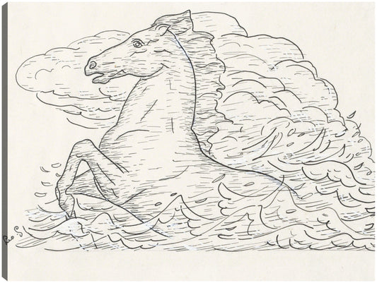 Caballo en el mar (1891) - Leo Gestel
