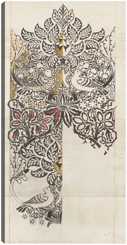 Paloma y rosa (1879) - William Morris