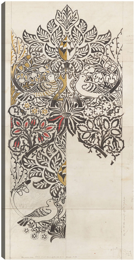 Paloma y rosa (1879) - William Morris
