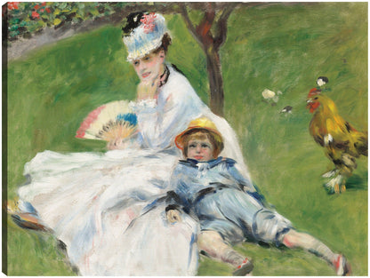 Madame Monet y su hijo - Pierre-Auguste Renoir