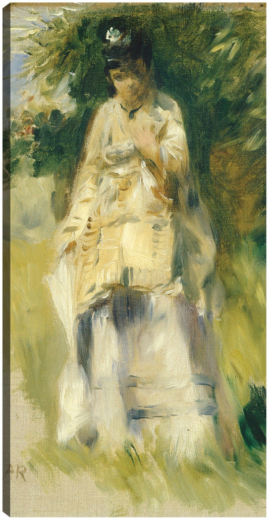 Mujer de pie junto a un árbol - Pierre-Auguste Renoir