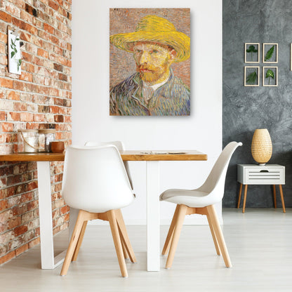 Autorretrato con sombrero de paja - Vincent van Gogh