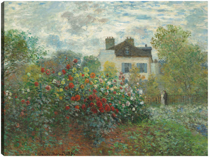 El Jardín del Artista en Argenteuil (Rincón del Jardín de las Dalias) - Claude Monet
