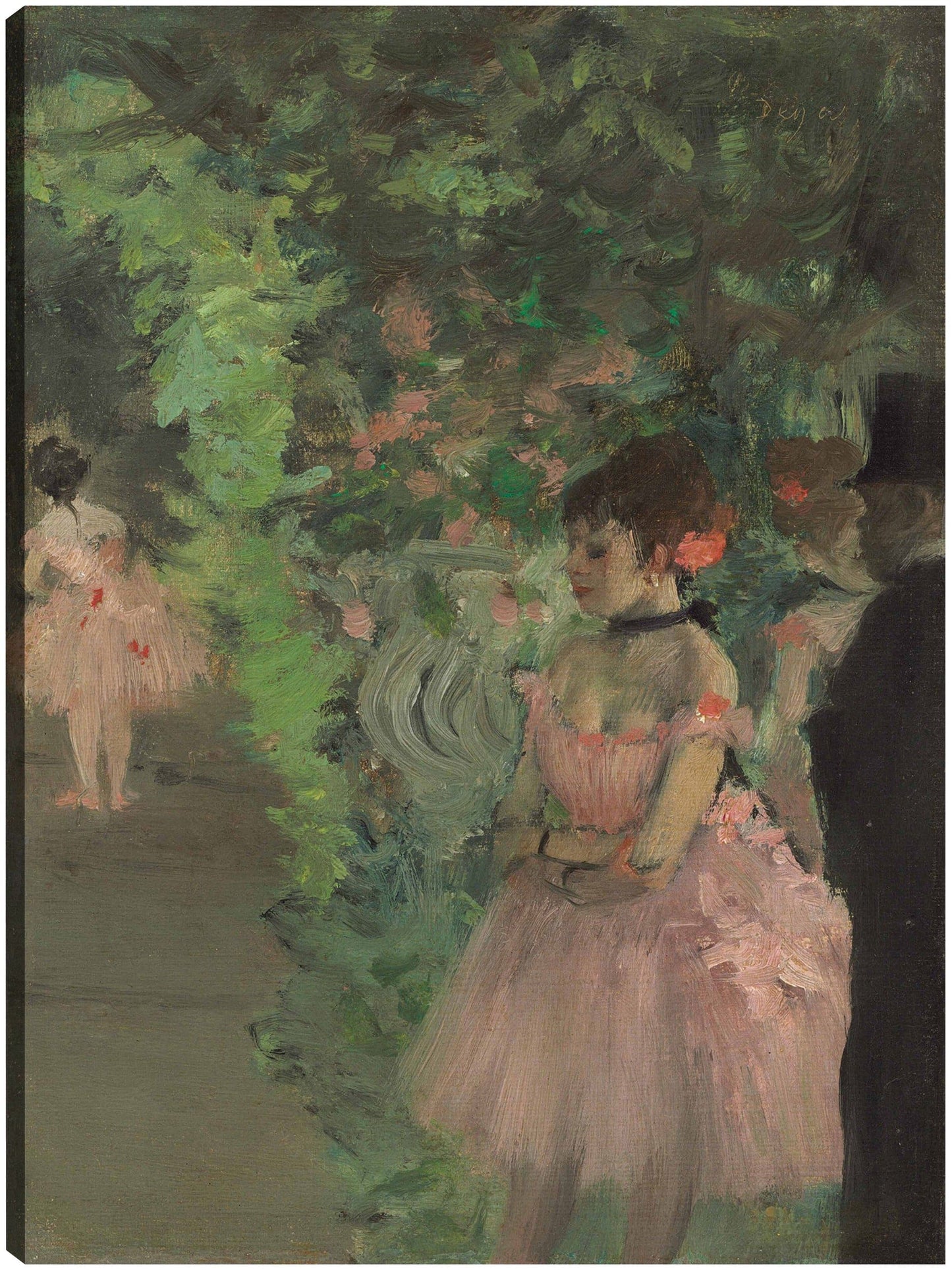Bailarines detrás del escenario - Edgar Degas
