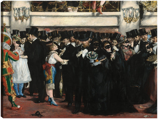 Baile de Máscaras en la Á“pera - Edouard Manet