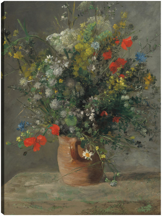 Flores en un florero - Pierre-Auguste Renoir