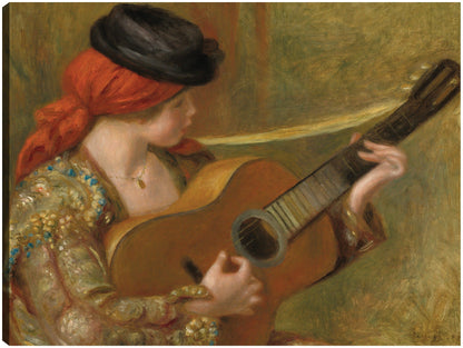Joven española con guitarra - Pierre-Auguste Renoir