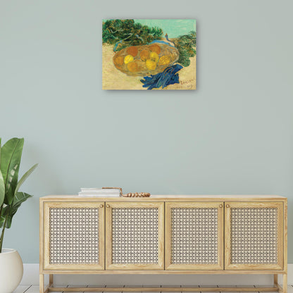 Bodegón de naranjas y limones con guantes azules - Vincent van Gogh