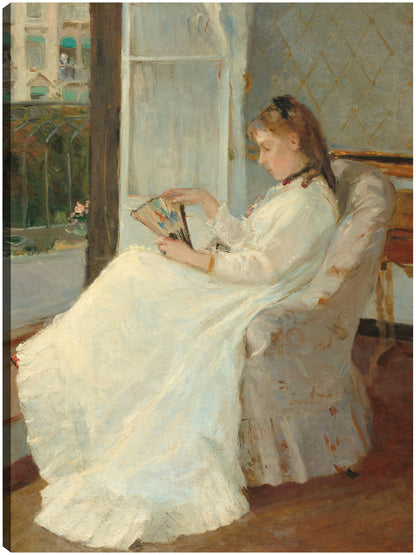 La hermana del artista en una ventana - Berthe Morisot