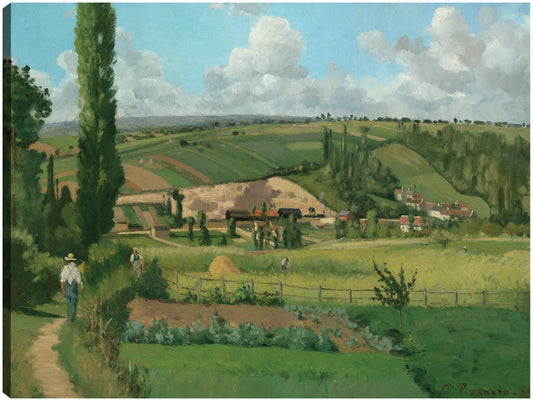 Paisaje en Les Patis, Pontoise - Camille Pissarro