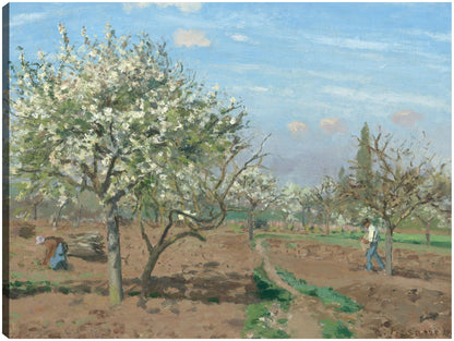 Huerto en flor Louveciennes - Camille Pissarro