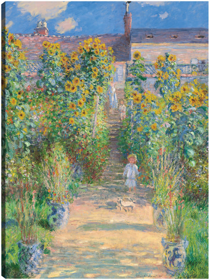 El jardín del artista en Vetheuil - Claude Monet