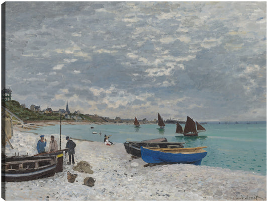 La playa de Sainte-Adresse - Claude Monet
