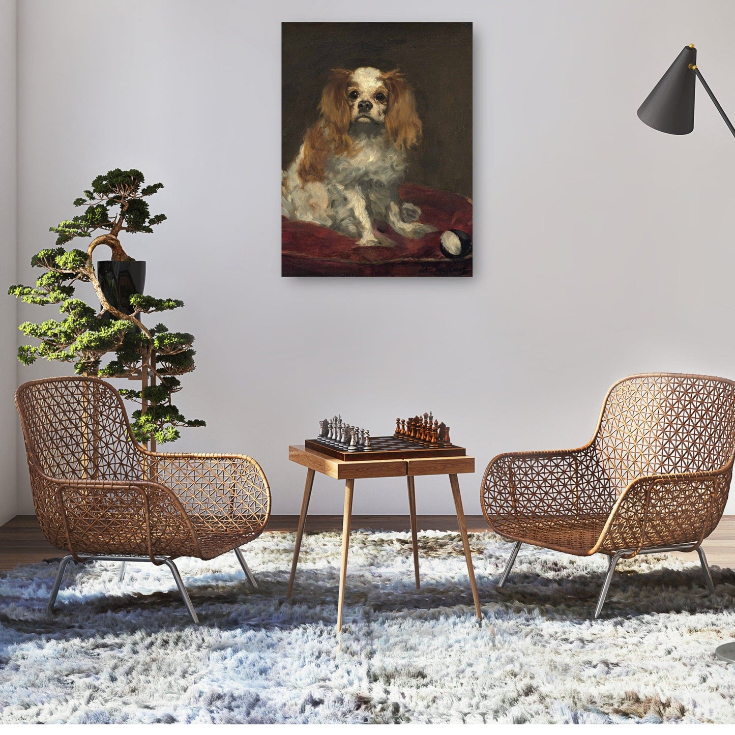 Un rey charles spaniel - Edouard Manet