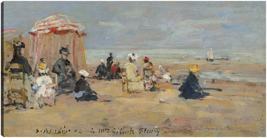 En la playa - Eugene Boudin