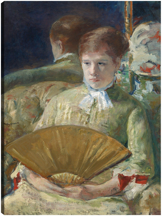 Mujer con un abanico - Mary Cassatt