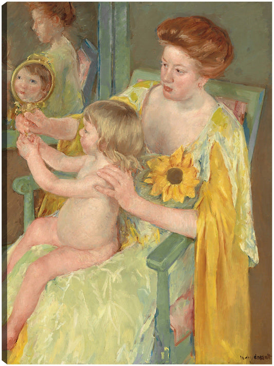 Mujer con un girasol - Mary Cassatt