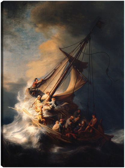 La tormenta en el mar de Galilea - Rembrandt van Rijn