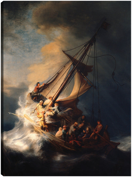 La tormenta en el mar de Galilea - Rembrandt van Rijn