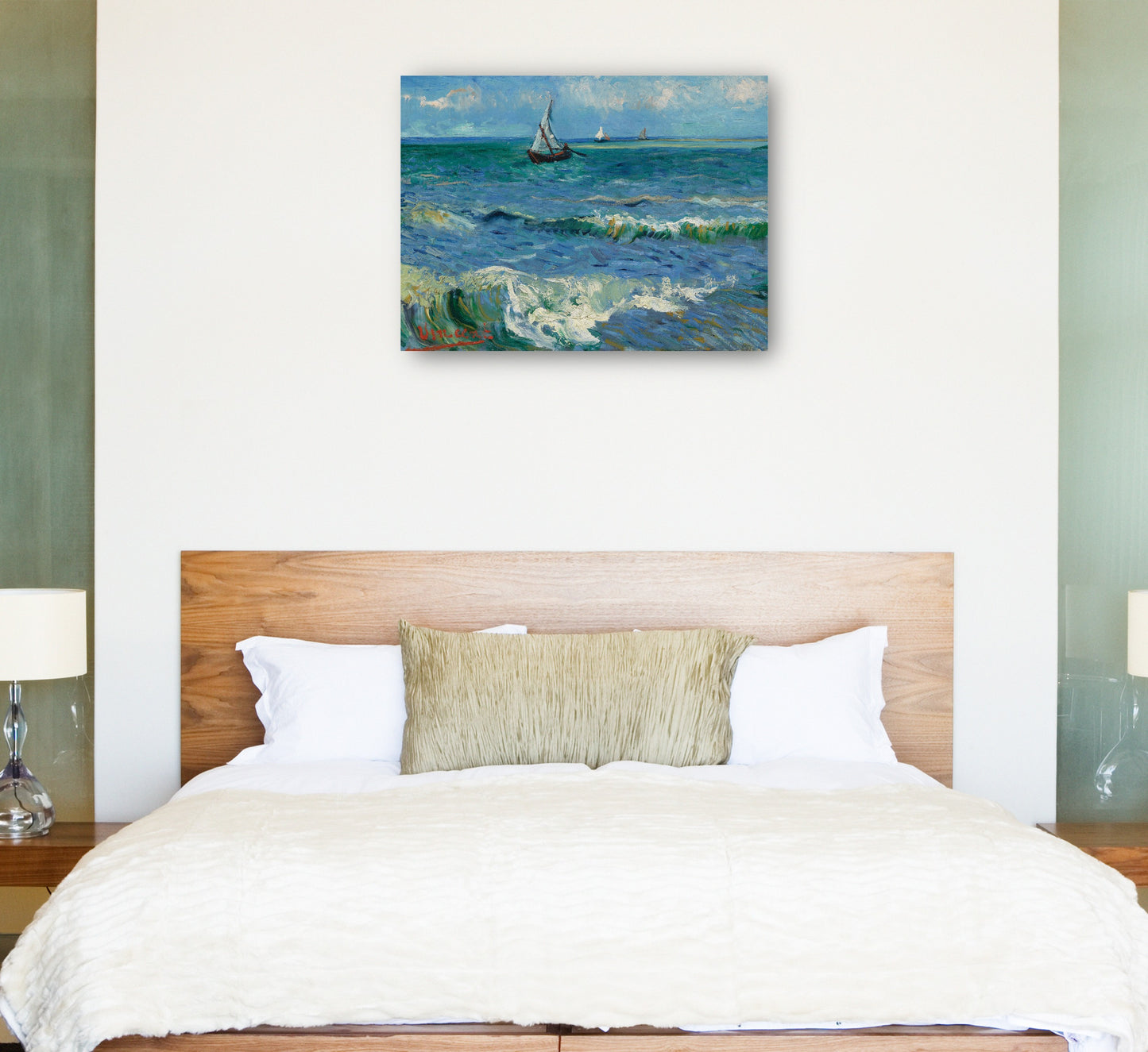 Paisaje marino cerca de Les Saintes Maries de la Mer - Vincent van Gogh
