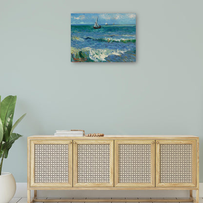 Paisaje marino cerca de Les Saintes Maries de la Mer - Vincent van Gogh