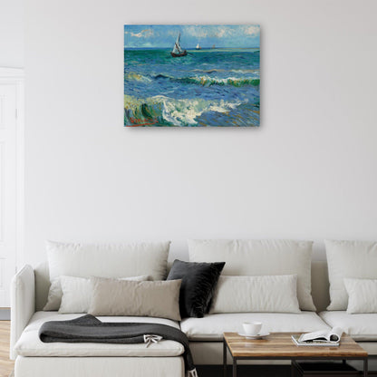 Paisaje marino cerca de Les Saintes Maries de la Mer - Vincent van Gogh