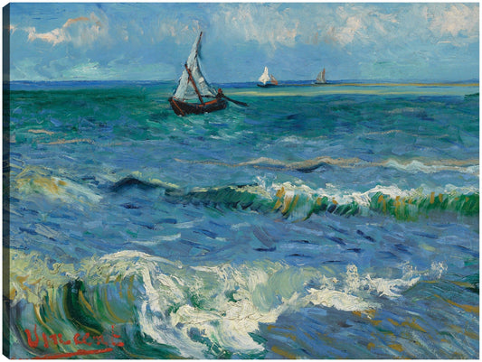 Paisaje marino cerca de Les Saintes Maries de la Mer - Vincent van Gogh
