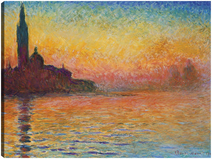 Atardecer en Venecia - Claude Monet