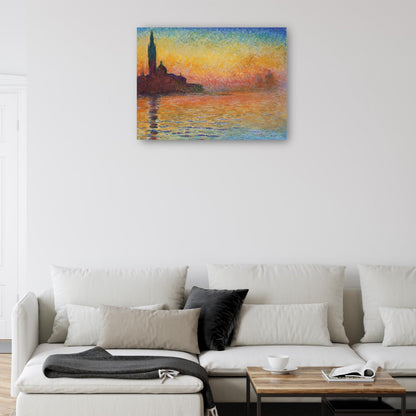 Atardecer en Venecia - Claude Monet
