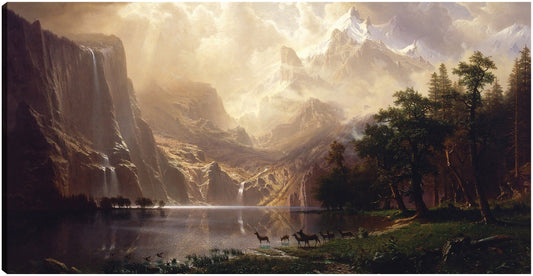 Entre Sierra Nevada en California - Albert Bierstadt