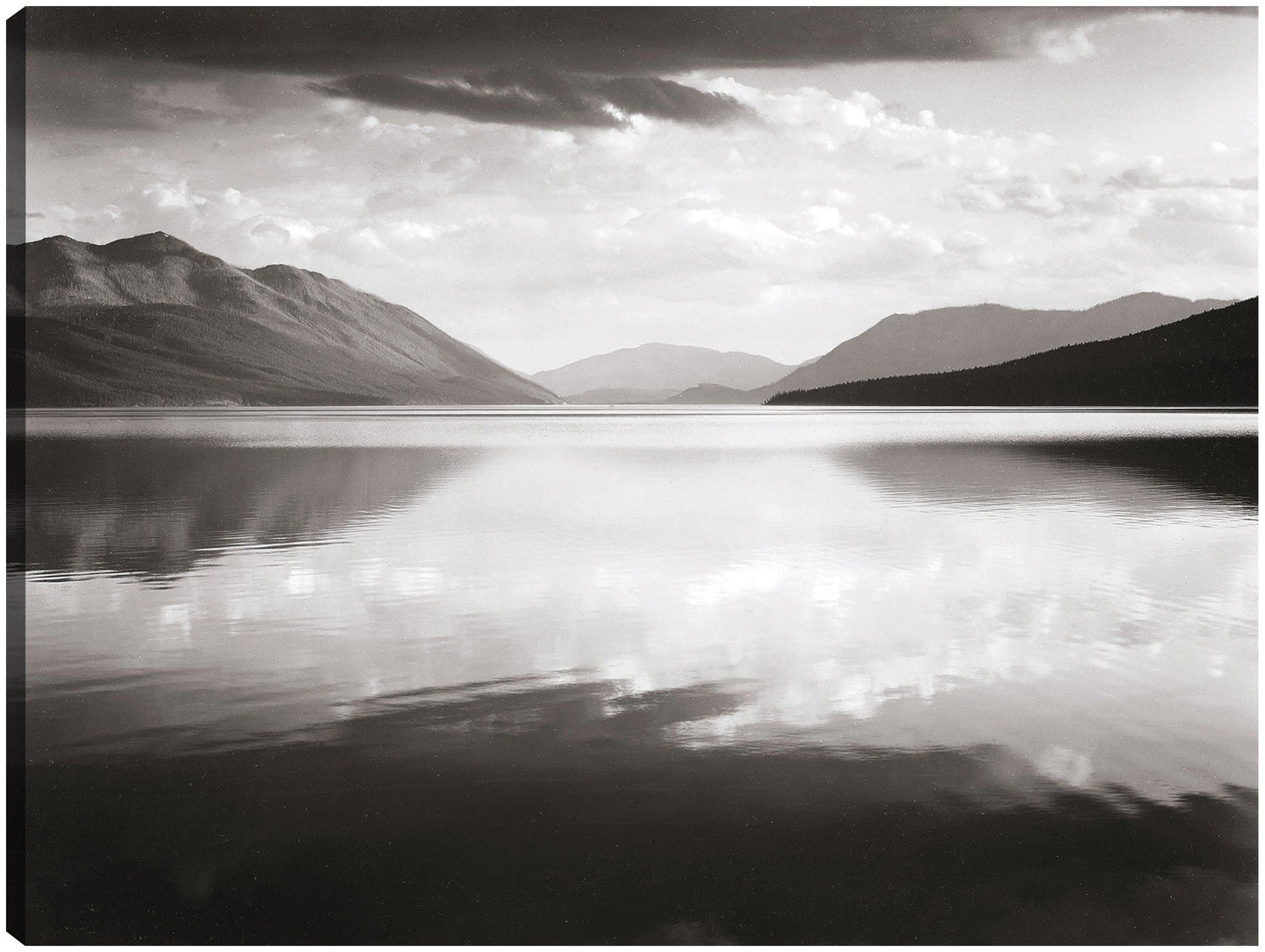 Por la tarde, Lago McDonald, Parque Nacional Glacier - Ansel Adams