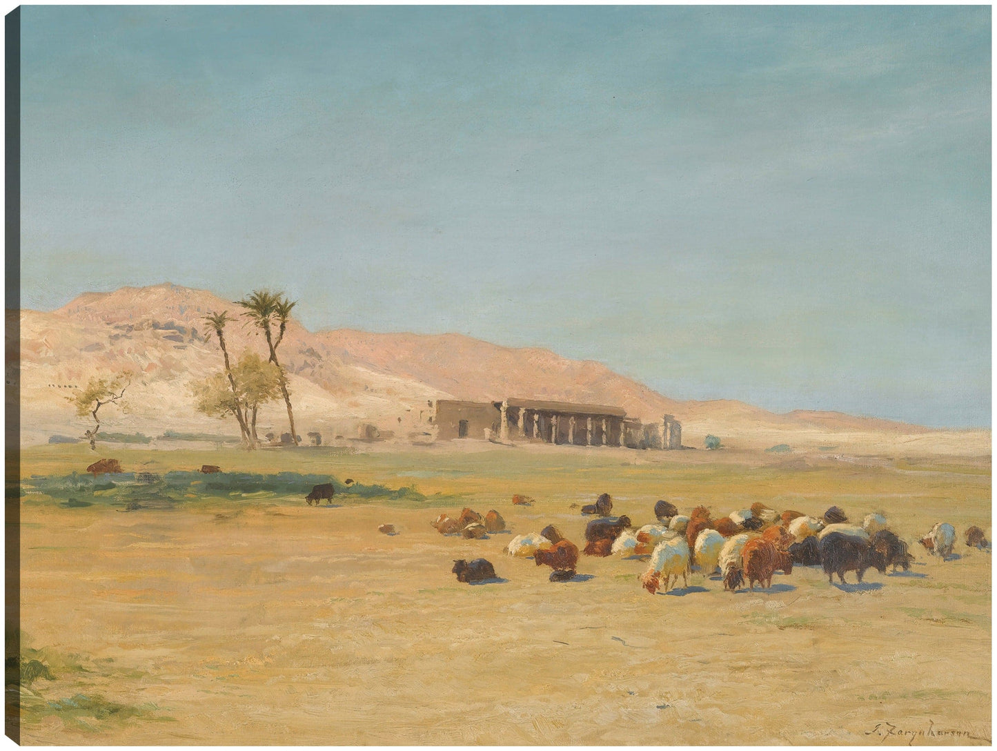 Paisaje egipcio - Joseph Farquharson