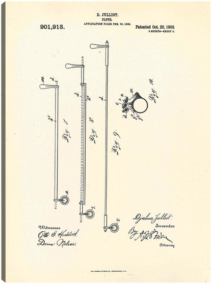Flauta patentada, inventora Djalma Julliot, 20 de octubre de 1909 II - National Archives
