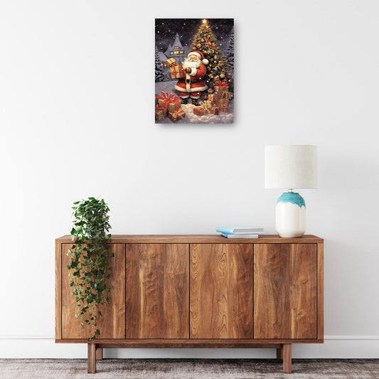 Regalos de Papá Noel bajo el árbol de Navidad - Imagine It Images