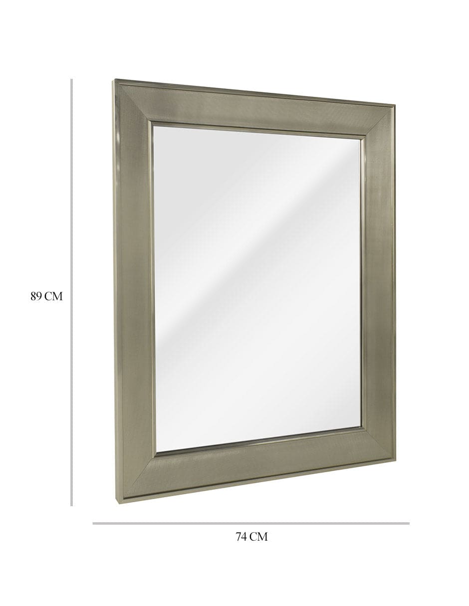 Espejo decorativo de pared con marco rectangular