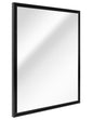Espejo decorativo de pared con marco flotante negro brillante